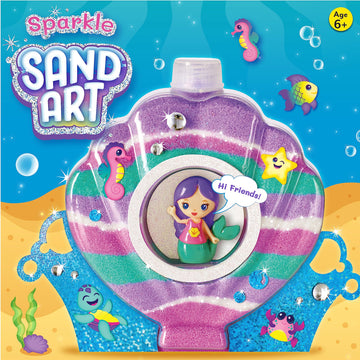 Creativity for Kids Sand Art Kit: Mermaid - Mermaid Gifts for Girls Ages 6-8+, Sand Art Kits, DIY Craft Kits for Kids