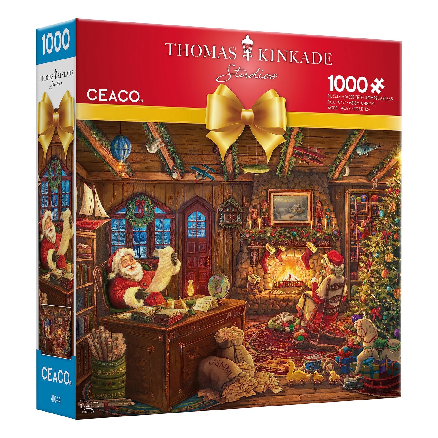 Ceaco - Thomas Kinkade - Holiday - Santa Checking His List - 1000 Piece Jigsaw Puzzle