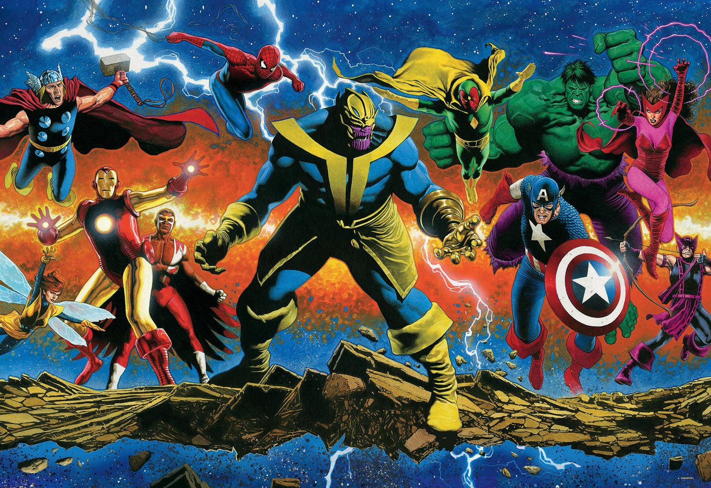 Buffalo Games - Silver Select - Marvel - Thanos Legacy #1-2000 Piece Jigsaw Puzzle For Adults -Challenging Puzzle Perfect For Game Nights - Finished Size Is 38.50 X 26.50