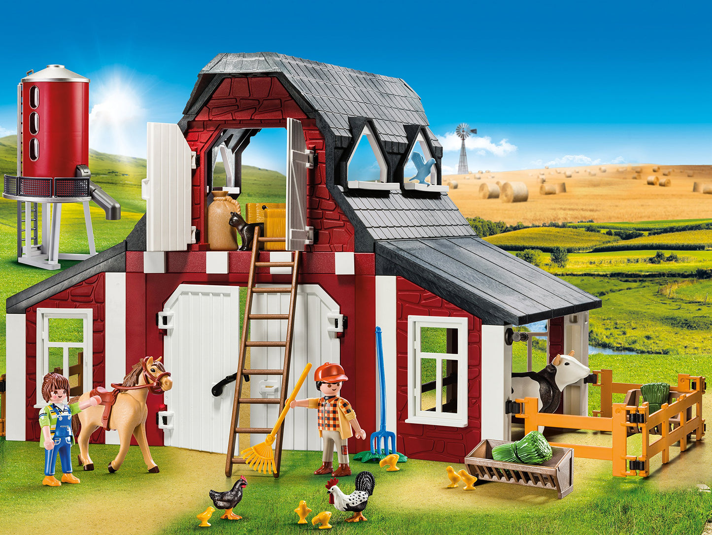 Playmobil Barn With Silo