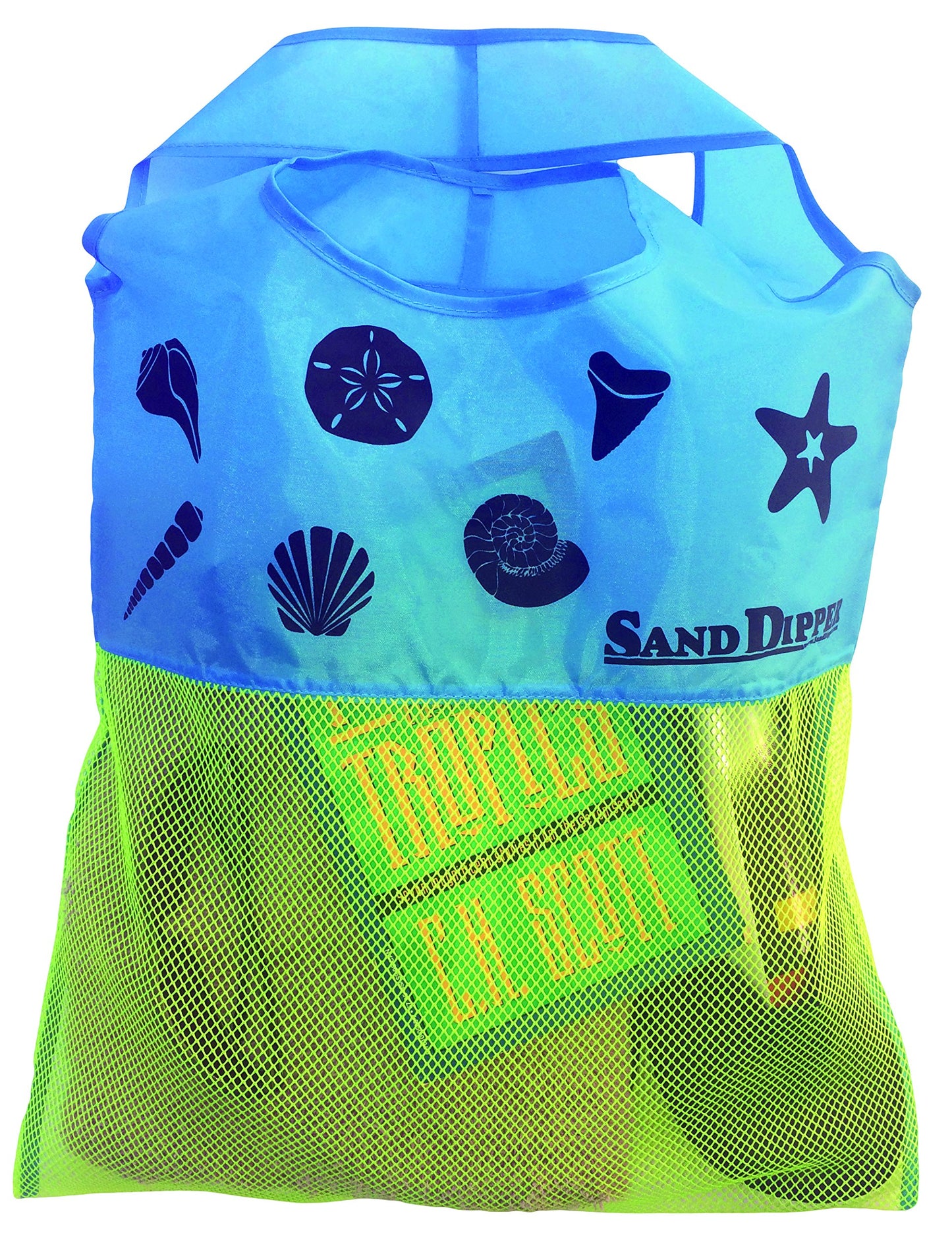 Sand Dipper Expandable Mesh Tote Bag | Cute Fish nylon bag