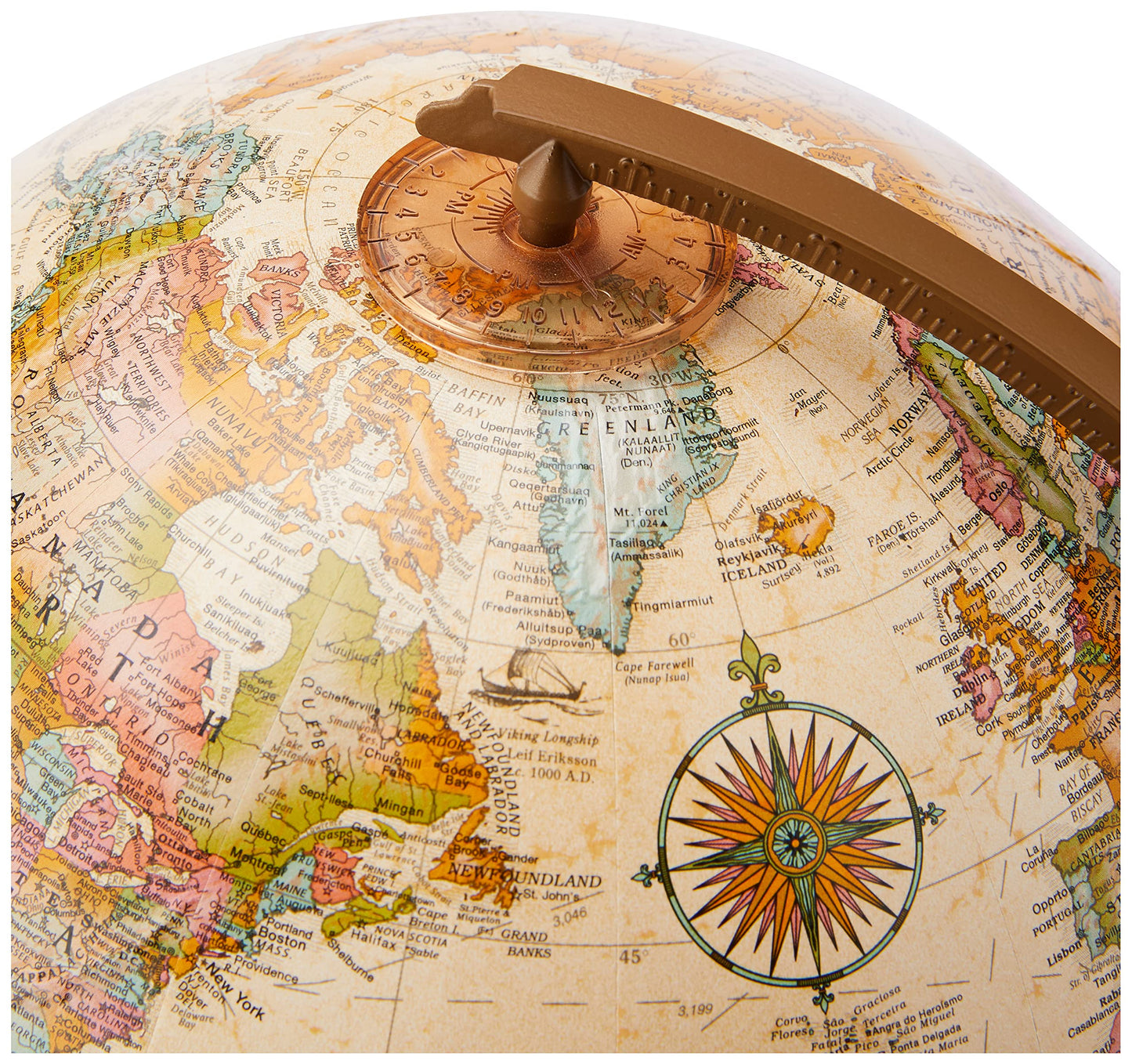 Replogle Globes Quincy Globe, Antique English, 9-Inch Diameter
