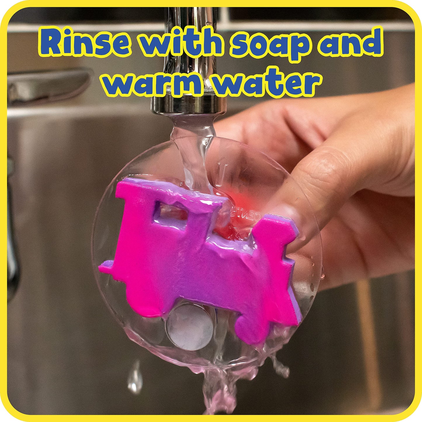 READY 2 LEARN Giant Stampers - Imaginative Play - Set 2 - Set of 10 - Easy to Hold Foam Stamps for Kids - Arts and Crafts Stamps