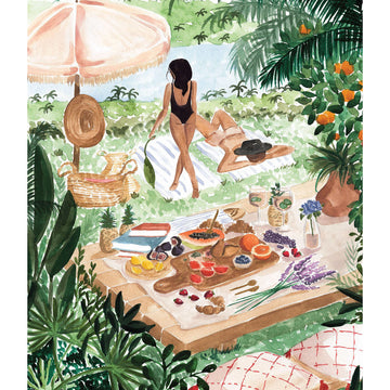 Girls Night in Jigsaw Party Kit Picnic by Sabina Fenn 18X24 by KI Puzzles 500 Piece Puzzle for Adults