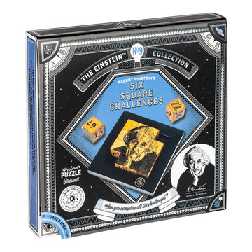 The Einstein Collection Six Square Challenges - Tricky Puzzle Set - 3D Brain Teaser Puzzles By Professor Puzzle.