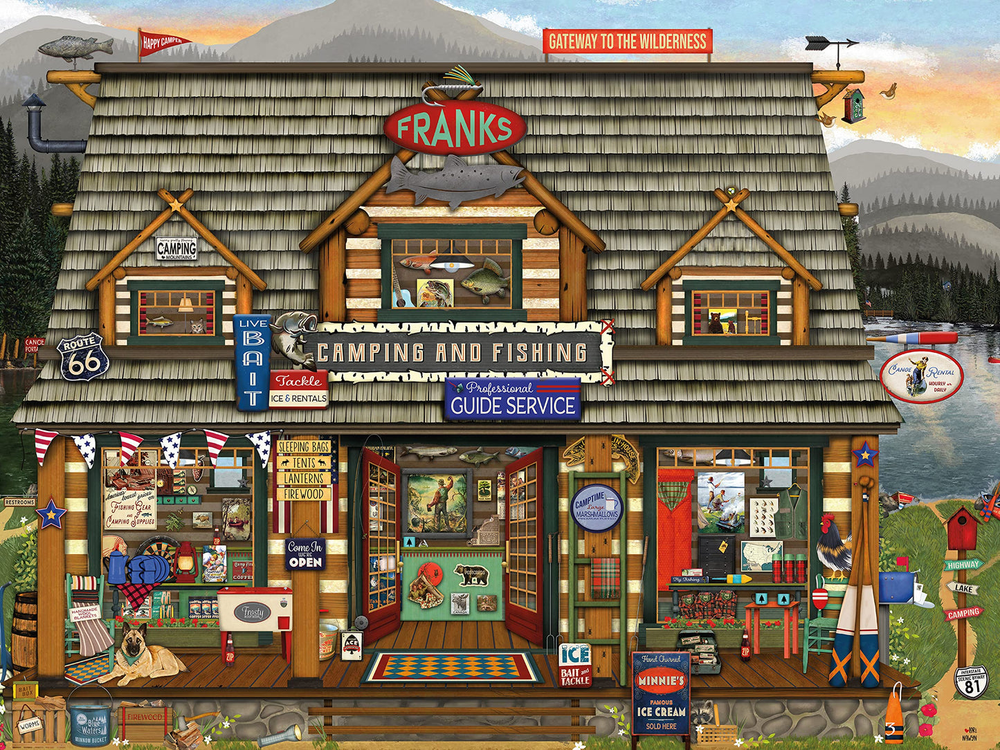 Ceaco - Frank'S Fishing Store - 750 Piece Jigsaw Puzzle