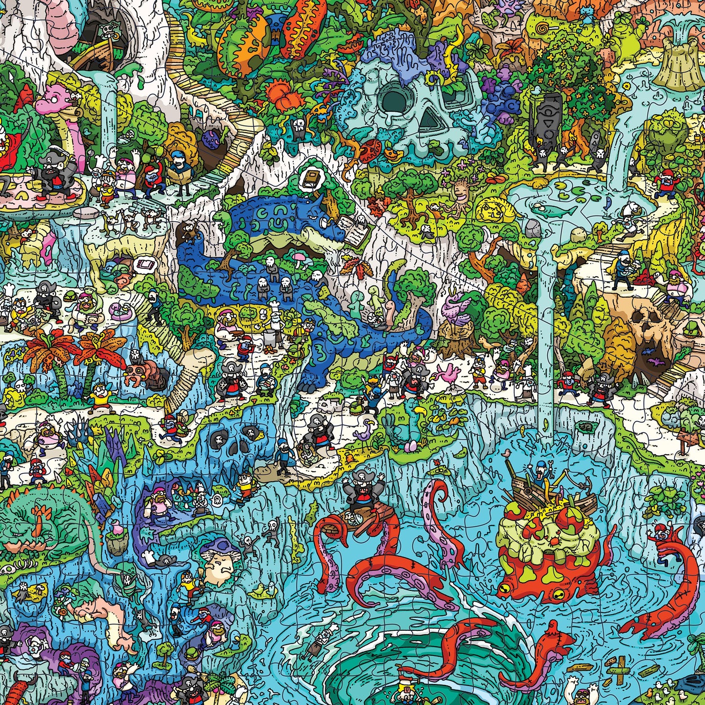 The Peckish Pirates 1000-Piece Jigsaw Puzzle by Magic Puzzle Company - Series Four, Multicolor Adventure for Puzzle Enthusiasts