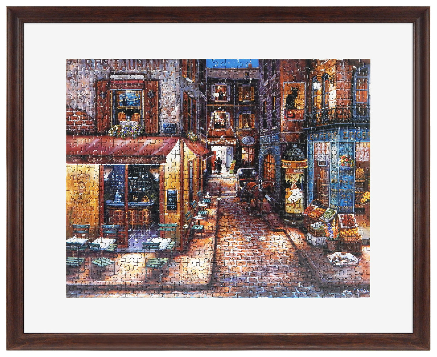 Mcs Frame For Puzzles, Walnut, 24 X 30 In Or Smaller