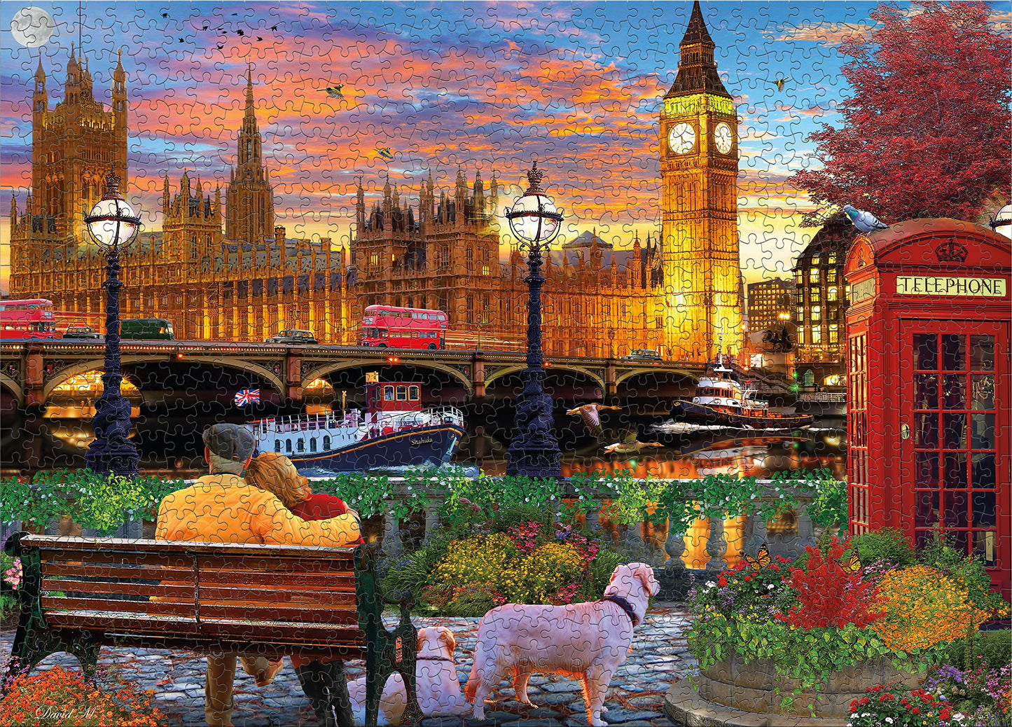 Ceaco - David Maclean - Cities - On The Thames In London - 1000 Piece Jigsaw Puzzle