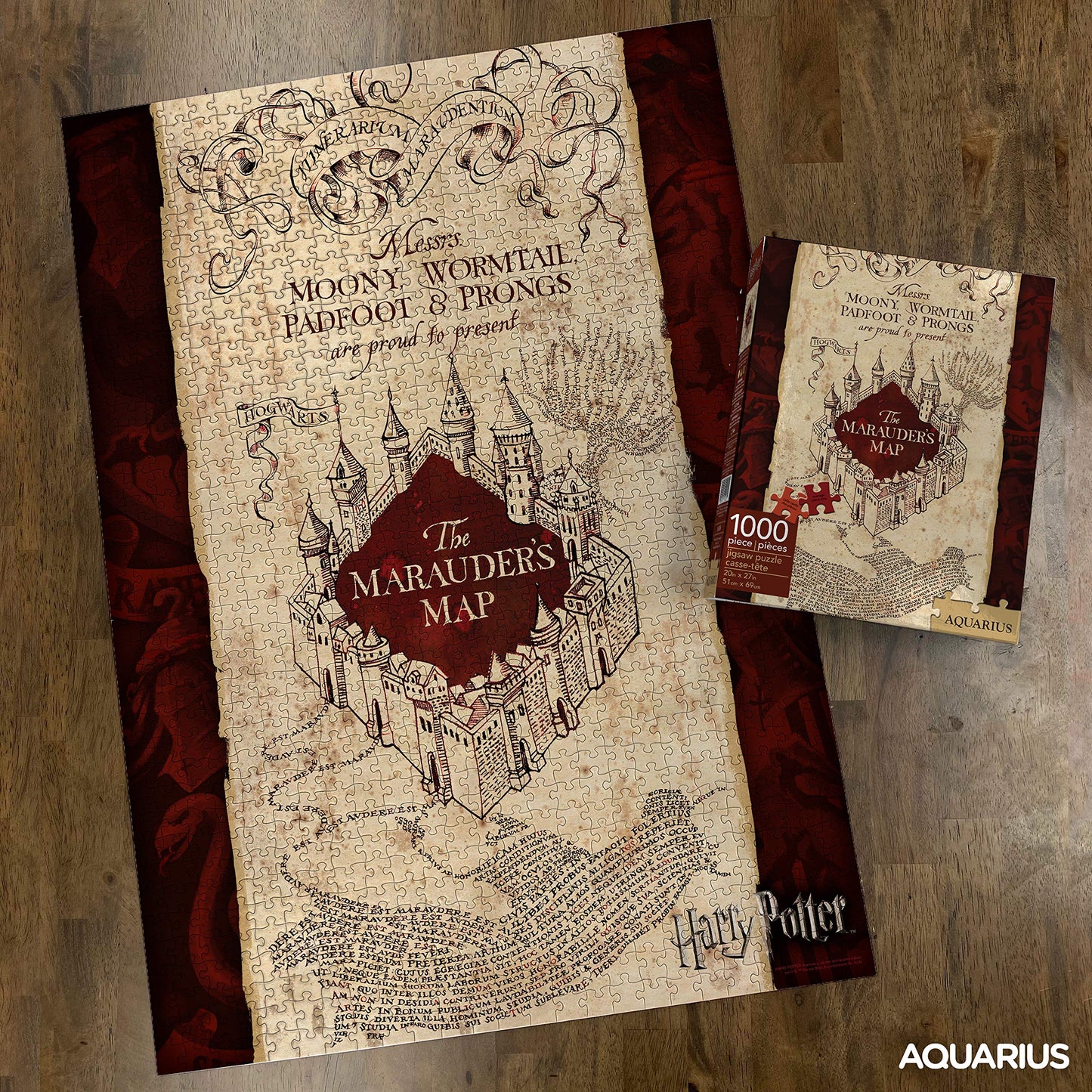 Aquarius Harry Potter Marauders Map 1000 Piece Puzzle