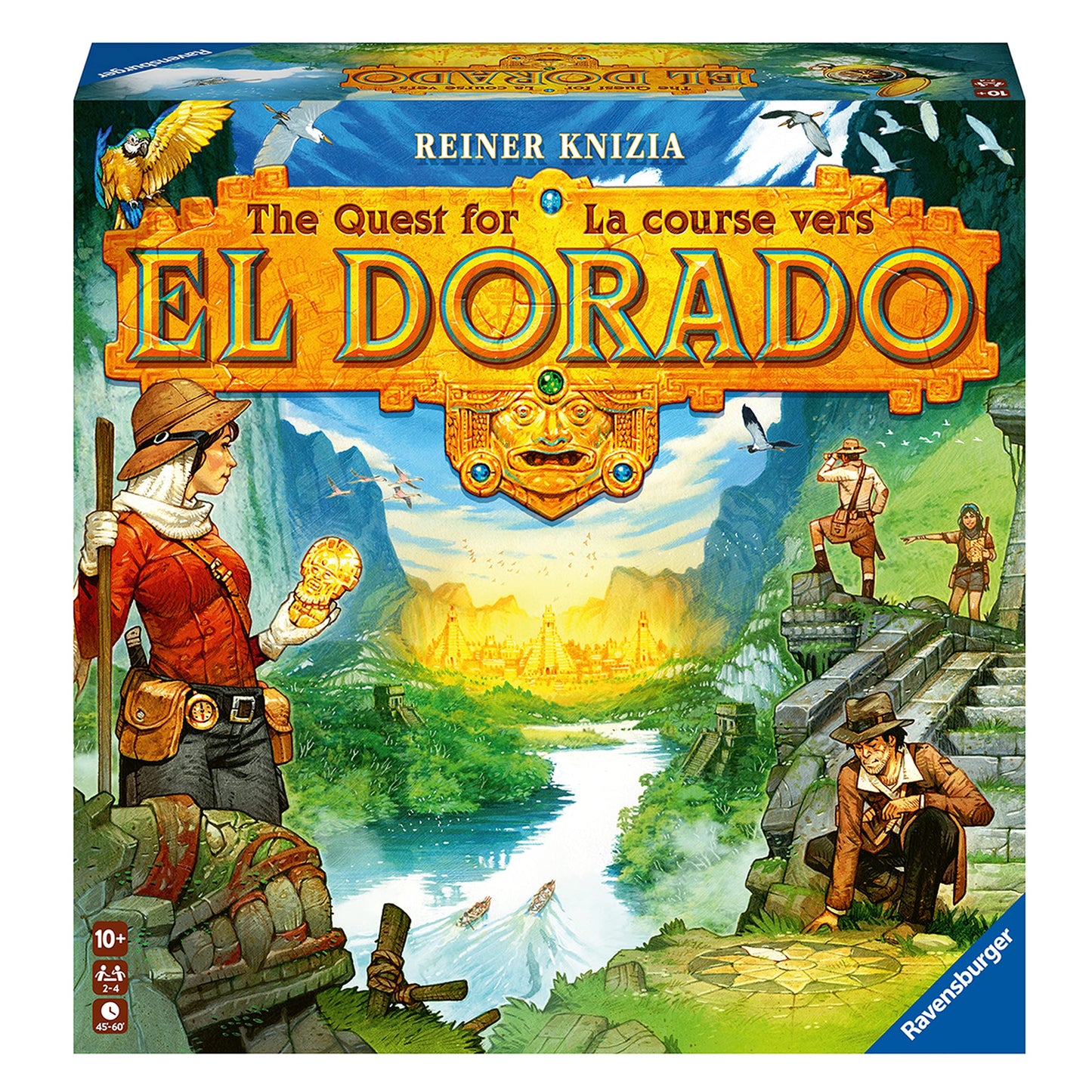 Ravensburger The Quest for El Dorado Board Game - Strategy Game for 2-4 Players, Cardboard & Plastic, Mini Expansion Included