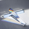 QFkris 2 Pack 6 K9 Crystal Optical Glass Triangular Prisms - Clear Photography Effects & Physics Teaching Kits