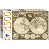 Hinkler Mindbogglers Gold 1500-Piece Jigsaw Puzzle: Vintage World Map - Jigsaws For Adults - Deluxe Jigsaw Puzzles - 33X26In - Intricate Puzzles - Advanced Jigsaws - Hobbies - Gold Foil Jigsaw Puzzles