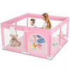 Baby Playpen, Extra Large Play Yard for Indoor & Outdoor Use, 360° Visibility Safe Play Area for Toddlers & Infants