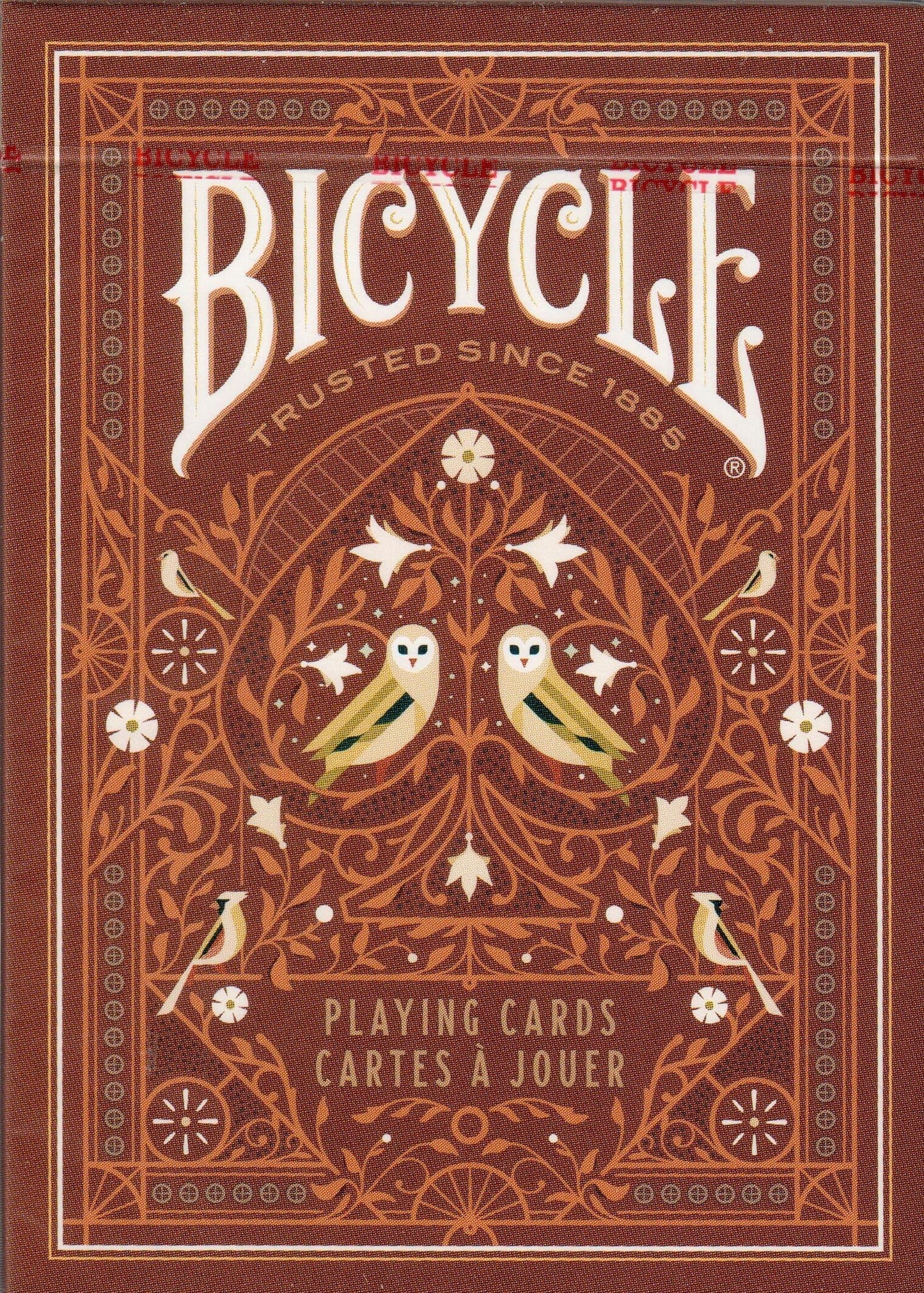 Bicycle Aviary Orange Playing Card Deck