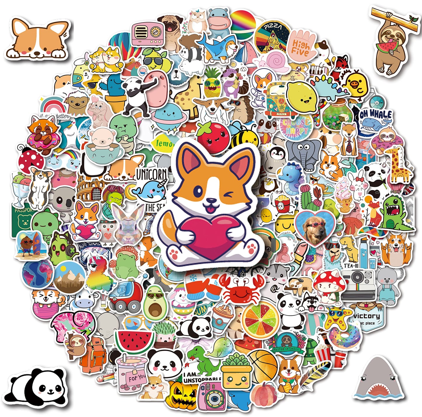 Stickers For Water Bottles, 200Pcs Water Bottle Stickers For Kids, Waterproof Stickers Vinyl Stickers, Cute Stickers Pack