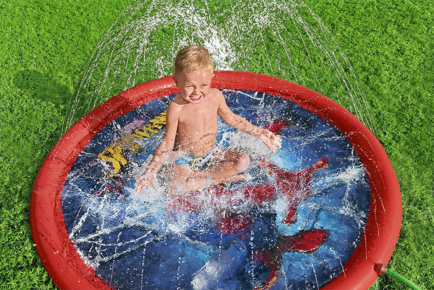Marvel Spider-Man Splash Pad | Outdoor Sprinkler Water Toy For Children | Made For Kids Ages 2 And Up