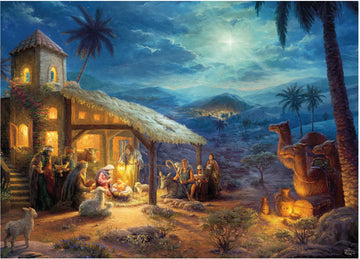 Ceaco - Thomas Kinkade - Holiday - Nativity - 1000 Piece Jigsaw Puzzle