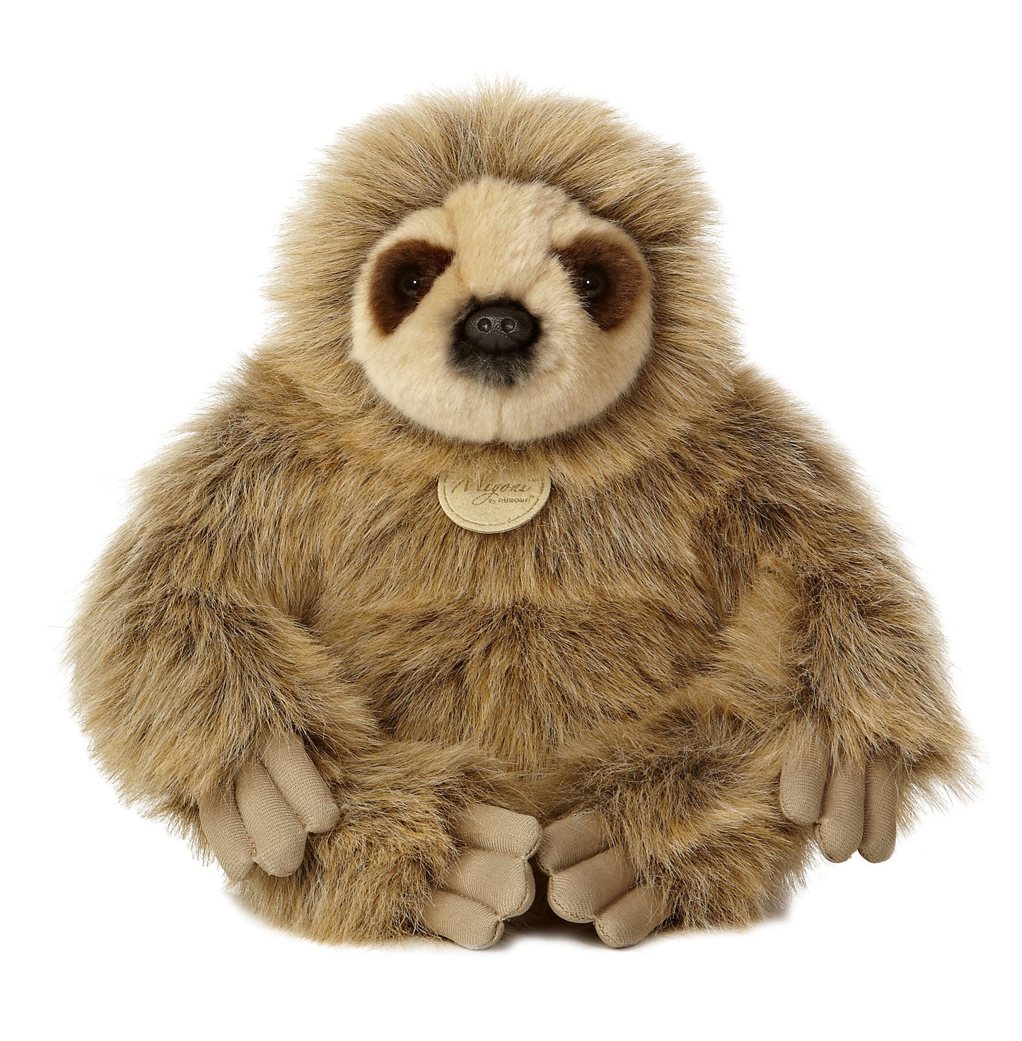 Aurora® Adorable Miyoni® Sloth Stuffed Animal - Lifelike Detail - Cherished Companionship - Brown 12 Inches