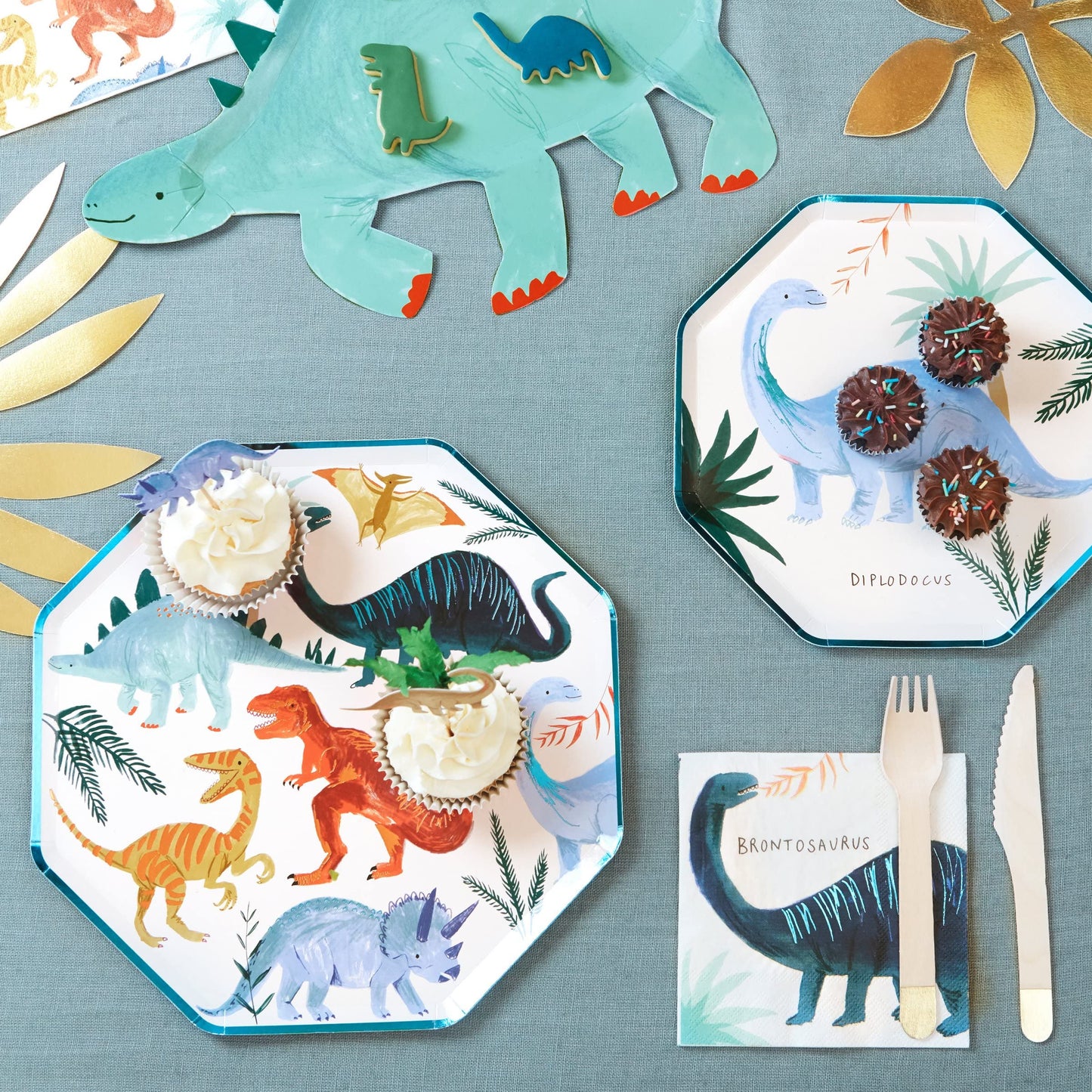 Meri Meri Dinosaur Kingdom Dinner Plates