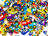 Self Adhesive Craft Stickers, Carnival, Planets, Farm Animals, Princess, Dinosaur Themed Stickers (500 Piece Party Packs) (Transportation)
