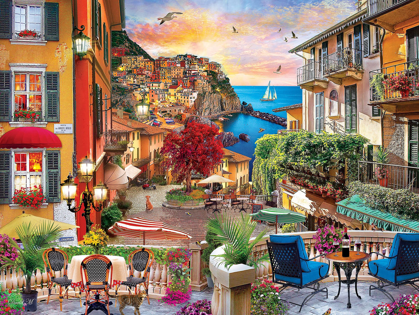 Masterpieces 550 Piece Jigsaw Puzzle For Adults, Family, Or Kids - Italian Afternoon - 18''X24''