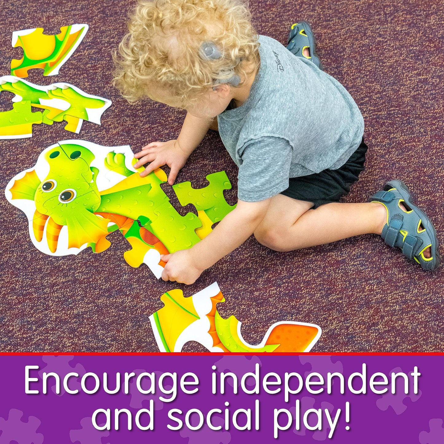 The Learning Journey - My First Big Floor Puzzle - Dragon - Dragon Puzzle for Kids - Toddler Games & Gifts for Boys & Girls Ages