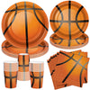 Durony 96 Pieces Basketball Party Supplies Birthday Party Tableware Including Paper Plates, Cups, Napkins For Basketball Birthda