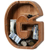 Piggy Bank For Kids Boys Girls, Wooden Large Letter Piggy Bank Alphabet Money Bank With Initial G, Coin Bank Fun Gifts For Birthday, Christmas, Festival, Baby Shower