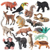 16Pcs Forest Animals Baby Figures, Woodland Creatures Baby Toy Figurines, Miniature Toys Cake Toppers Cupcake Toppers Birthday G