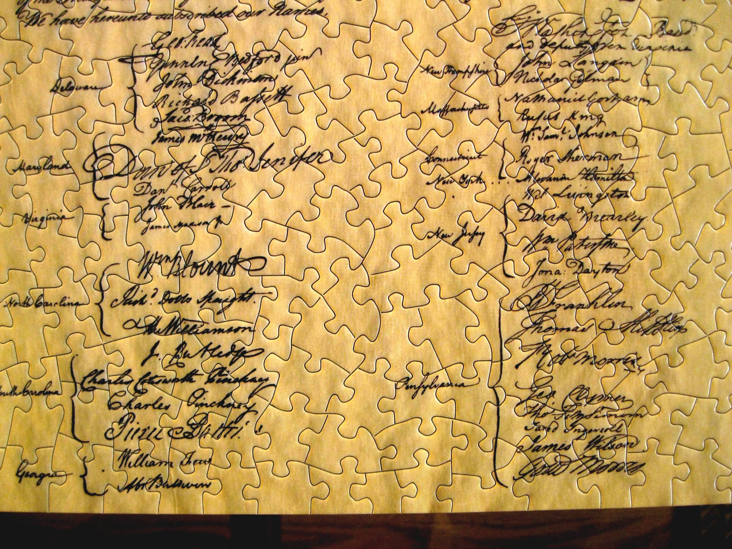American Documents 750-Piece Jigsaw Puzzle - The Constitution of The United States - Durable Cardboard - Model 70131