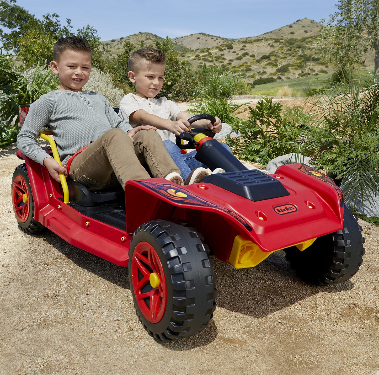 Little Tikes Dino Dune Buggy 12V Ride-On, Adjustable Seats, Multicolor, Model 660078UK, for Kids Ages 3-6