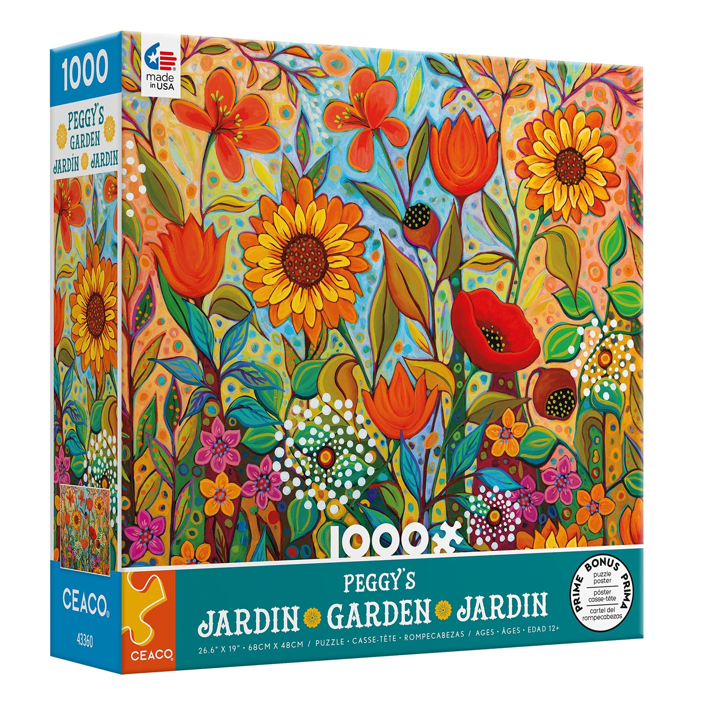 Ceaco - Peggy'S Garden - Joy In The Morning - 1000 Piece Jigsaw Puzzle