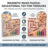 A magnetic maze advanced rolling ball math logic thinking classification cognitive educational toy for early childhood education, visual and intellectual development, hands-on and brain use
