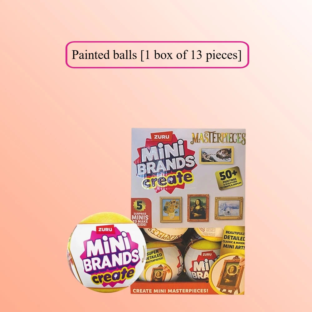 Zuru Mini Brands Create Masterpieces Series 5 Surprise Minis Blind Balls Miniature Mini Famous Painting Ornament Collectible Toy
