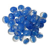 Chessex Manufacturing Chx01160 Glassstonestube - Dark Blue Board Catseye Gaming Stone - 40 Piece