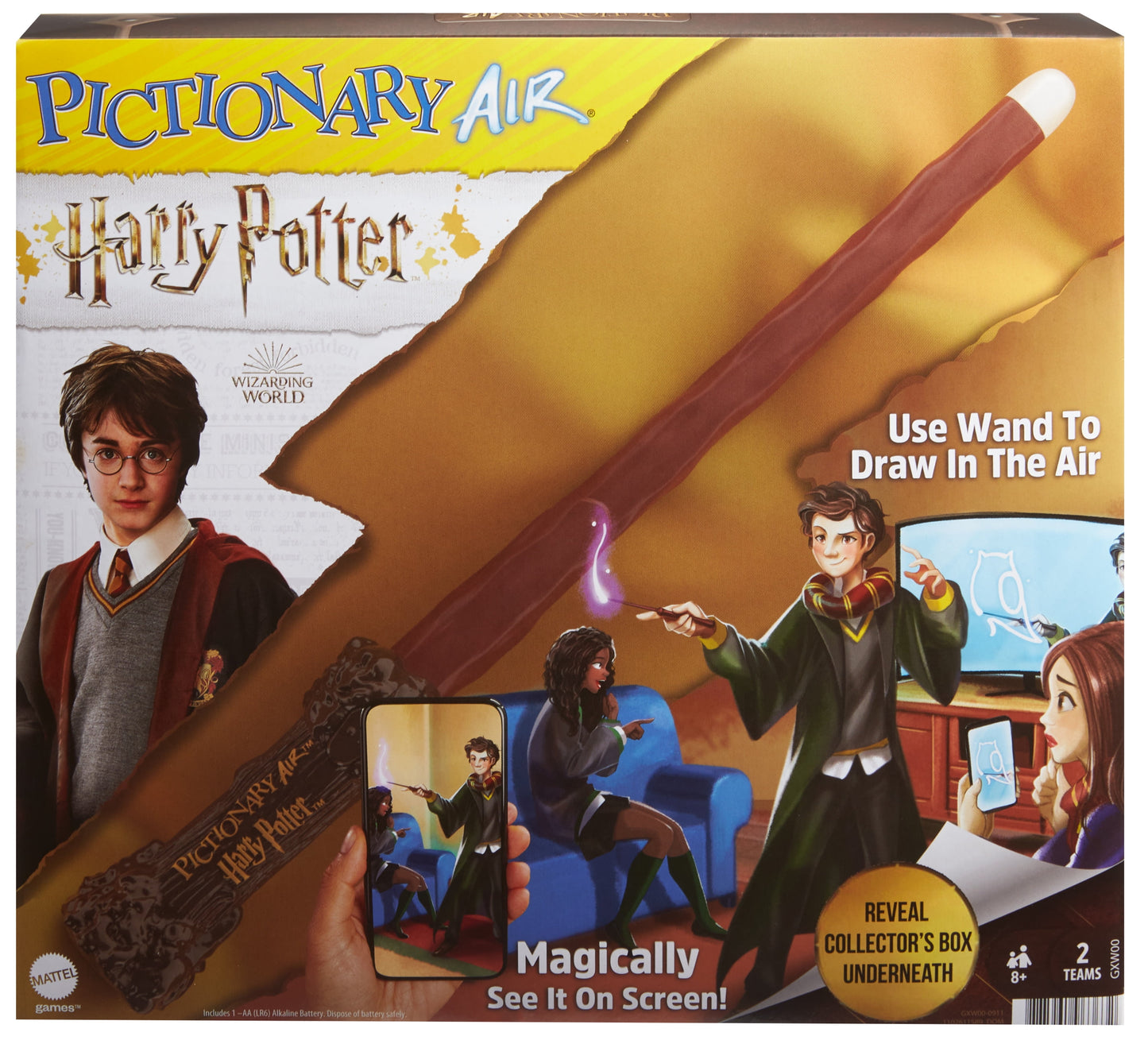 Mattel Mttgxw00 Pictionary Air - Harry Potter Board Game -Like New