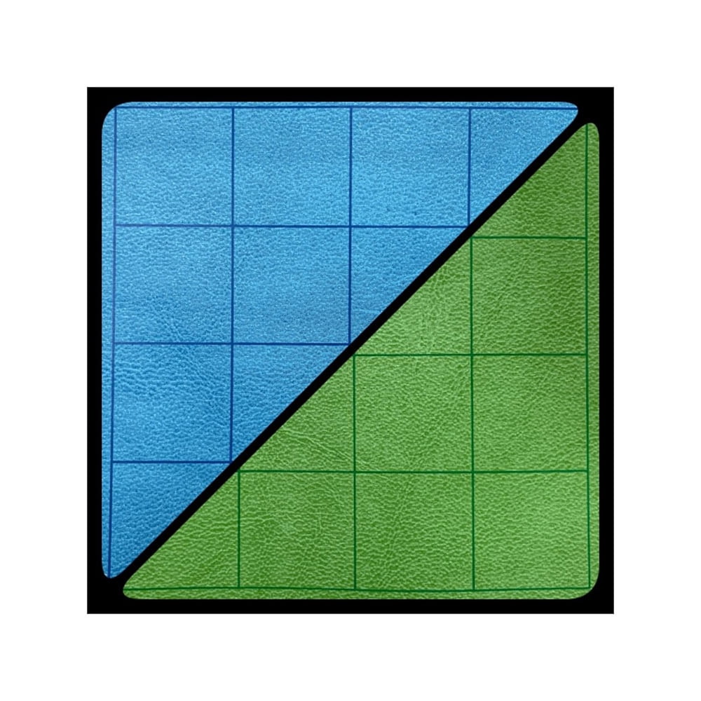 212 Main 1 In. Reversible Squares Battlemat Board Game Blue & Green