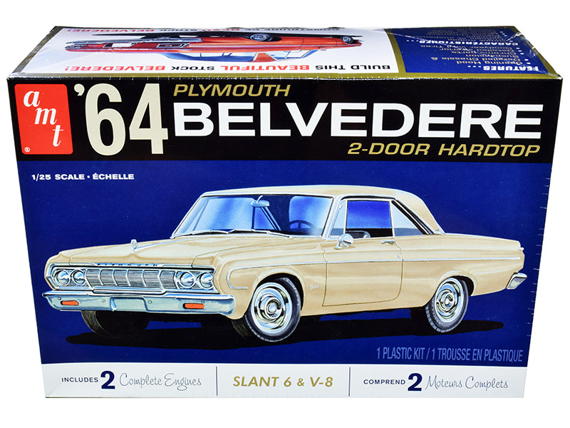 Skill 2 Model Kit 1964 Plymouth Belvedere Coupe Hardtop 1/25 Scale Model By Amt