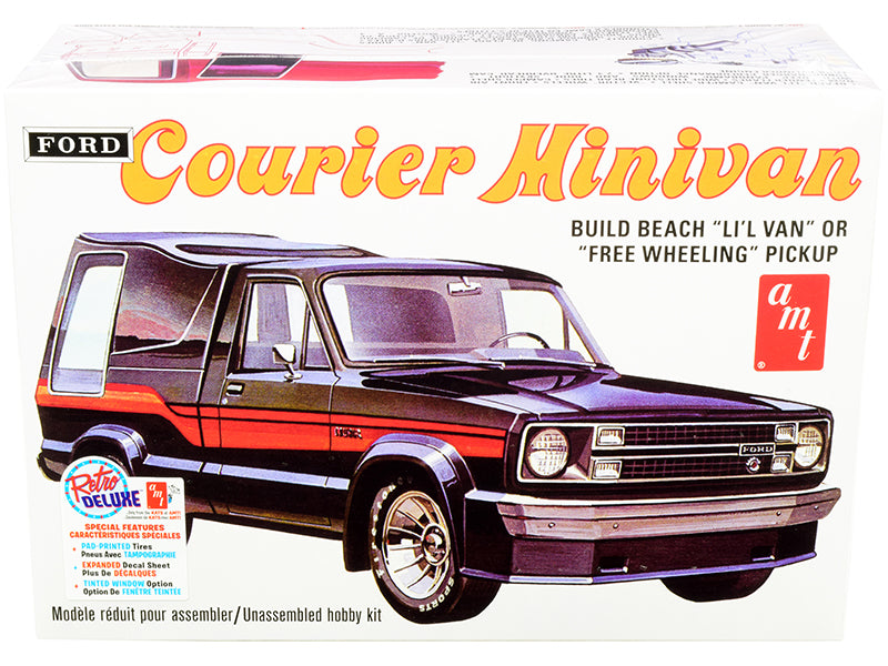 Skill 2 Model Kit 1978 Ford Courier Minivan 2-In-1 Kit 1/25 Scale Model By Amt