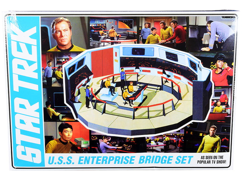 Skill 2 Model Kit U.S.S. Enterprise Command Bridge Set ''Star Trek'' (1966-1969) Tv Show 1/32 Scale Model By Amt