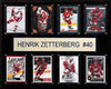 Nhl 12X15 Henrik Zetterberg Detroit Red Wings 8-Card Plaque