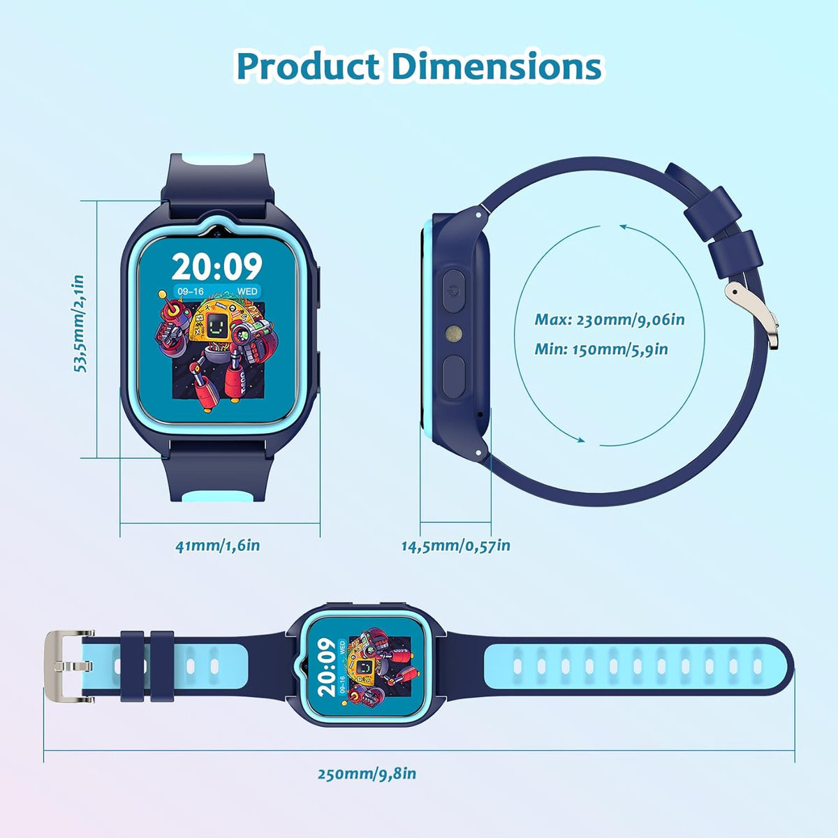 My First Smart Watch for Kids with HD Camera Games Music and Video Recorder