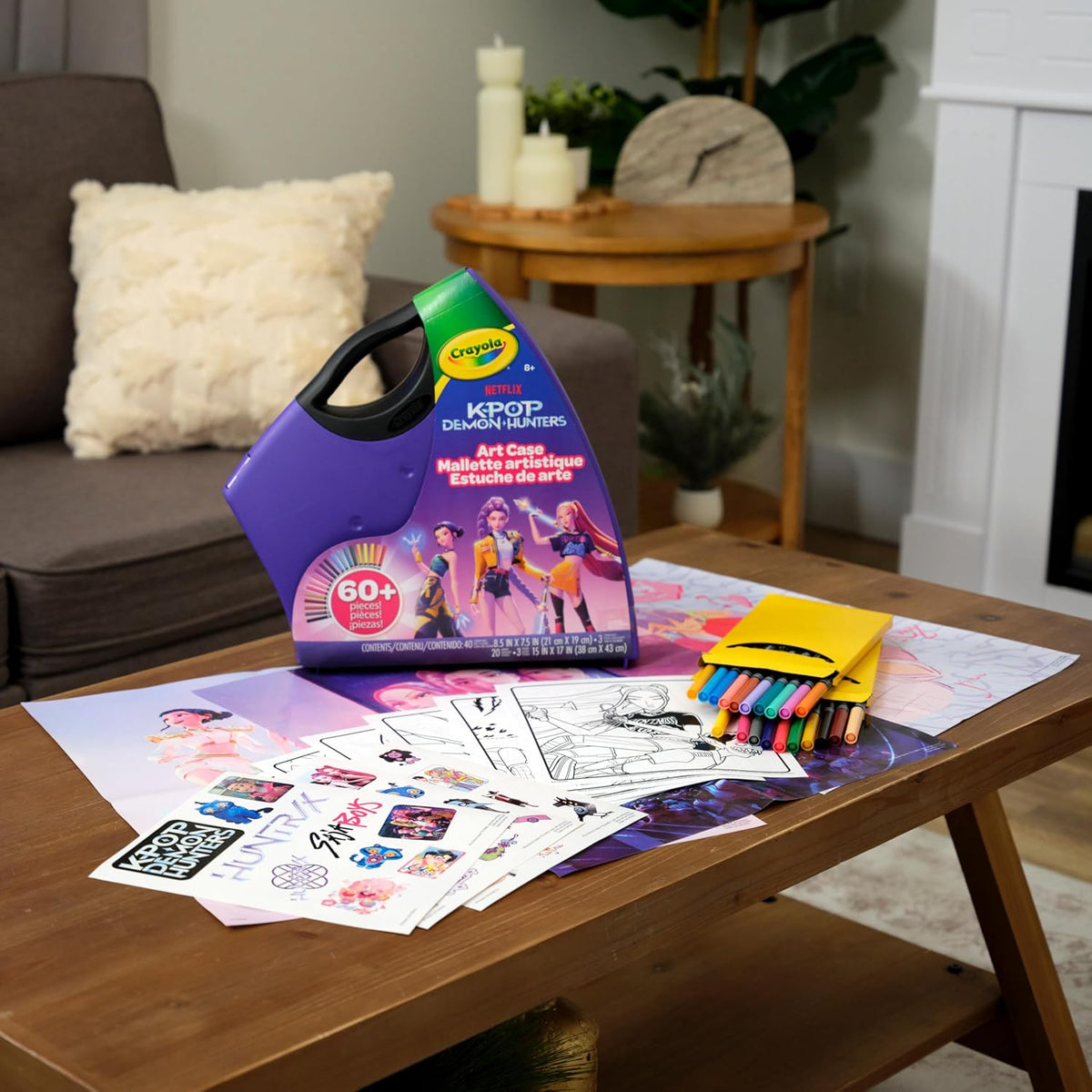 Crayola K Pop Demon Hunters Creative Art Adventure – Ultimate Coloring & Sticker Activity Case