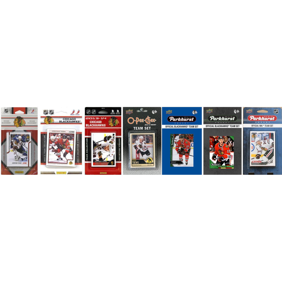 NHL Chicago Blackhawks 7 Different Licensed Trading Card Team Sets
