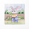 Magic Magnetic Wooden Puzzle with Cotton Bag - Bunny Gardener | Made in the Canada | Printed with Non-toxic Ink in the USA πΊπΈ
