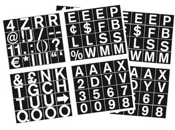 .75'' Magnetic Set Of Letters, Numbers & Symbols