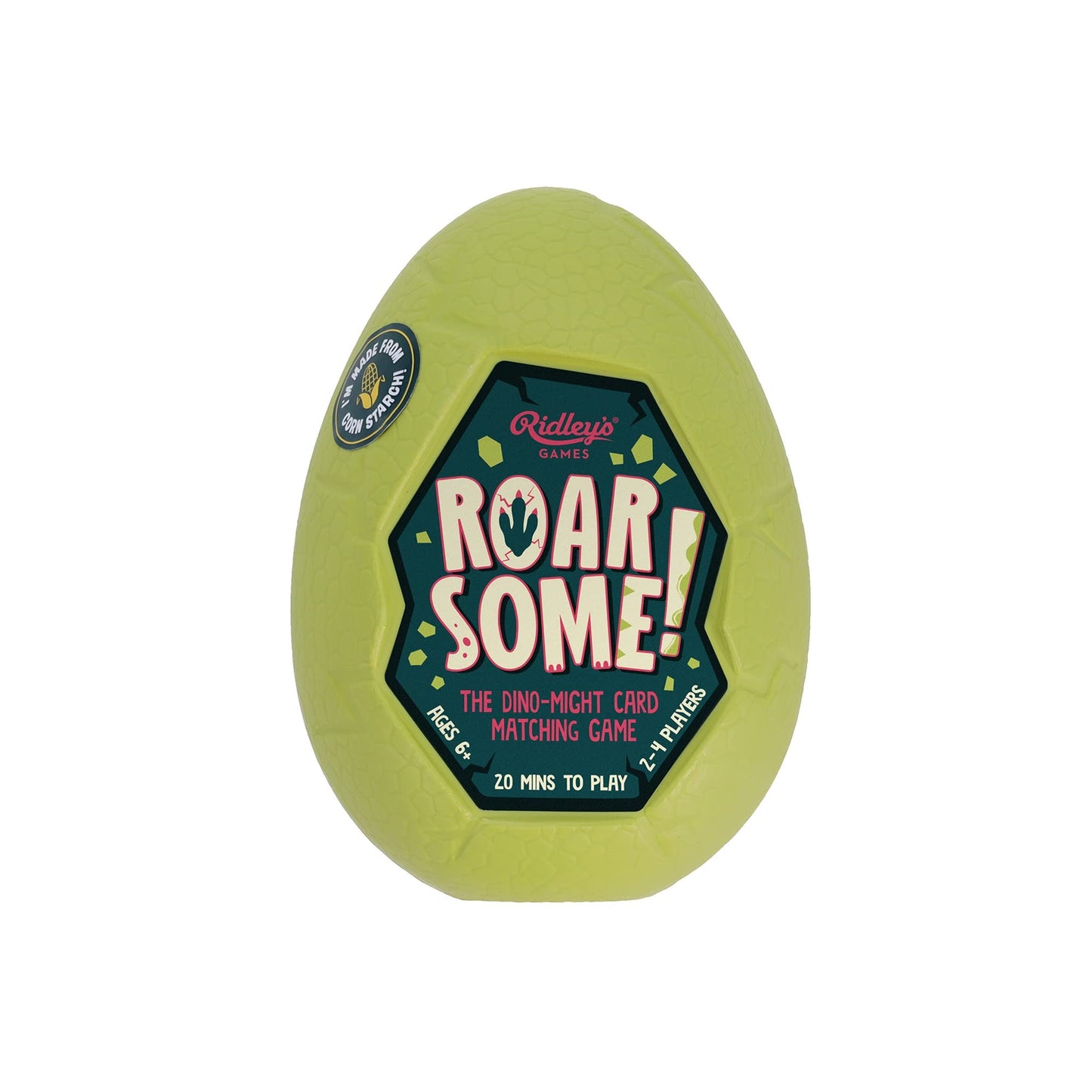 Ridley'S Games: Roarsome! - The Dino-Matching Card Game For Dinosaur Lovers - Card Case Made From Corn Starch And Is 100% Recycl