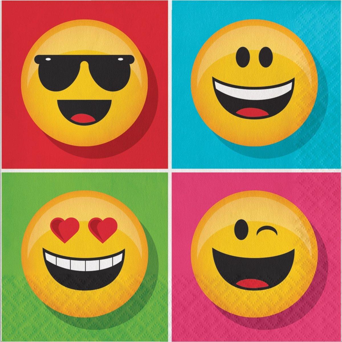 Show Your Emojions 6.5'' Paper Luncheon Napkins: 16 Count