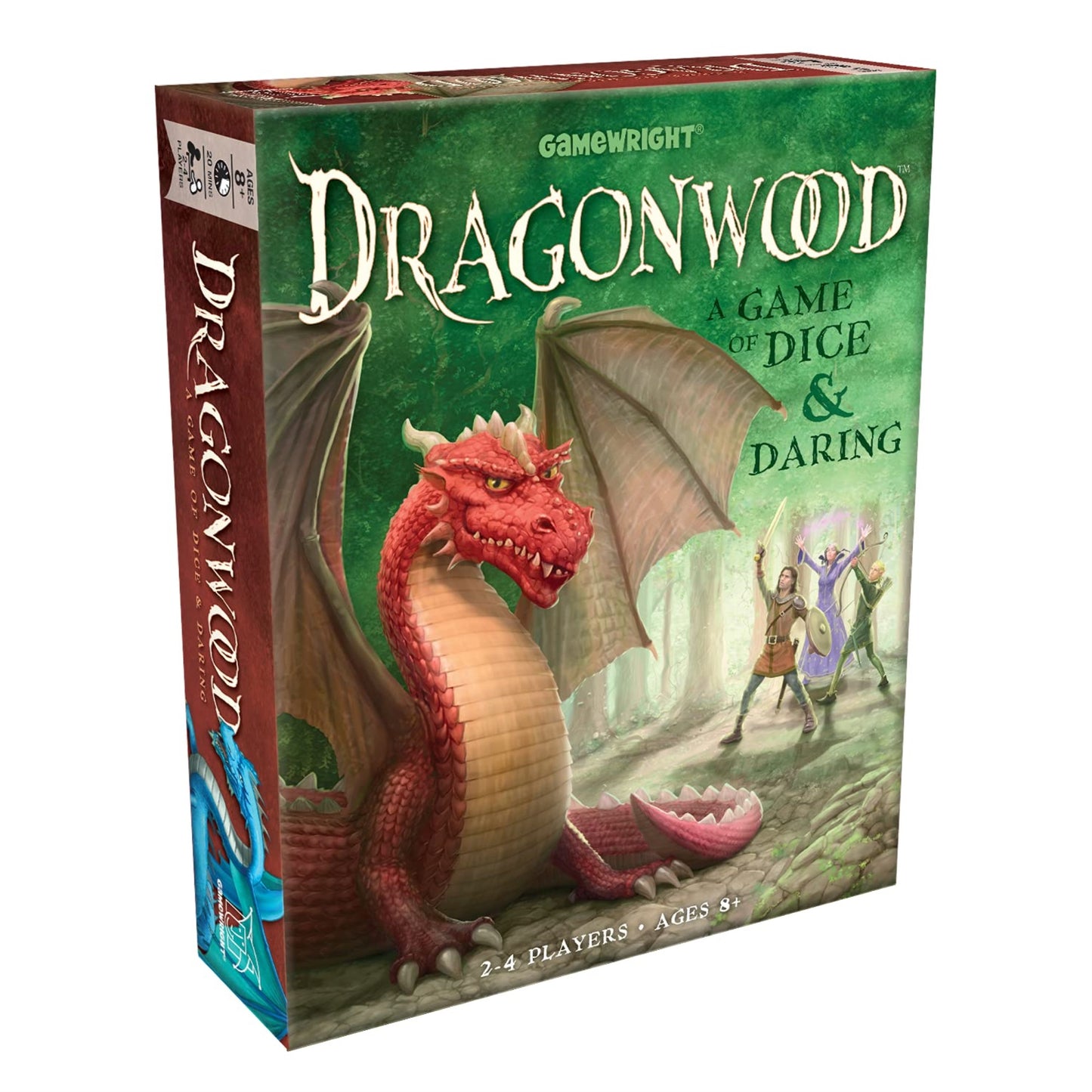 Gamewright Dragonwood Board Game - Dice & Daring Adventure, Multi-colored, 5" - CSG-DRAGONW, Cardstock